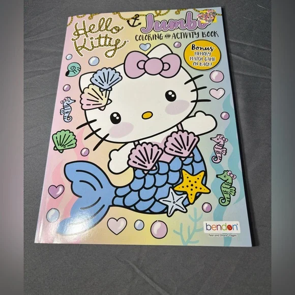 3 New Sanrio Hello Kitty Jumbo Coloring & Activity Book by Bendon NWT - Picture 2 of 4